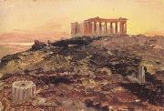 Frederic E.Church The Parthenon from the Southeast oil